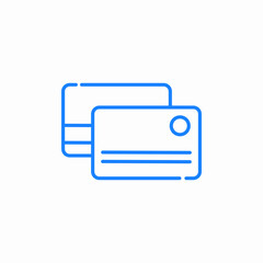 Fototapeta premium cashless payment icon sign vector