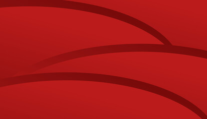 Vibrant Red Abstract Background Featuring Modern Dynamic Wavy Curves and Smooth Gradients for Creative Digital Projects