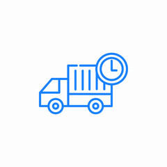 delivery time icon sign vector