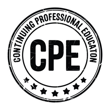 Continuing professional education cpe stamp seal