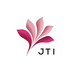 Stylish Botanical Branding Icon, JTI Later Logo, Creative Minimal Nature Logo, Gradient Petal Logo Concept,
