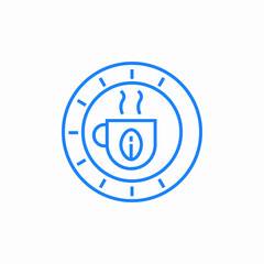 Obraz premium hot drink caution icon sign vector
