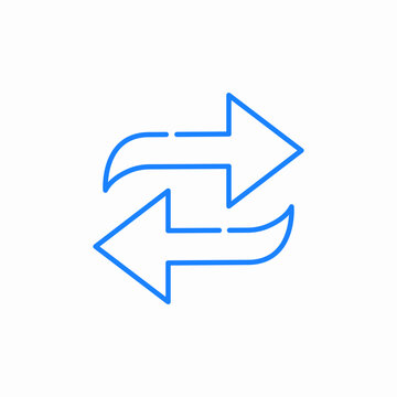 transfer exchange icon sign vector