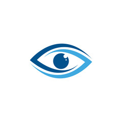 Eye vector logo design image