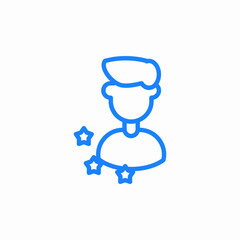 review rating icon sign vector