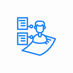 user data icon sign vector