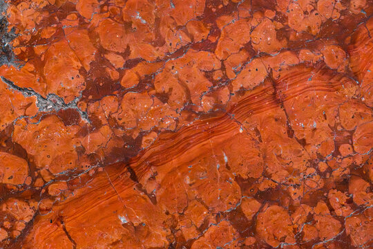 Orange marble surface with natural stone pattern