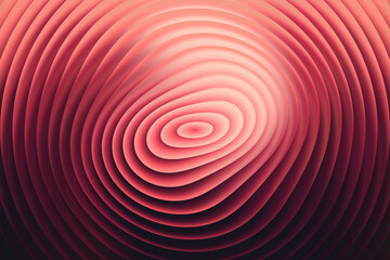 Abstract red concentric circles background with a hypnotizing effect, creating a visually captivating and mesmerizing pattern of layered shapes