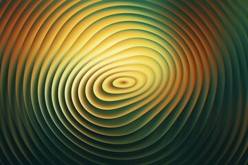 Abstract concentric circles background with a mesmerizing blend of yellow, green, and orange hues, creating a captivating visual experience