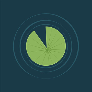 Lily pad icon. Lily cartoon vector isolated.