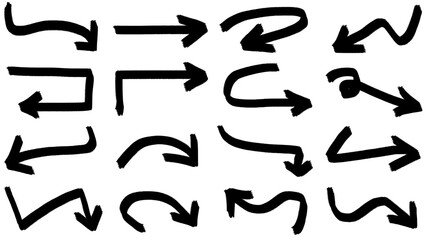 set of abstract charcol strokes ink splatter grunge set