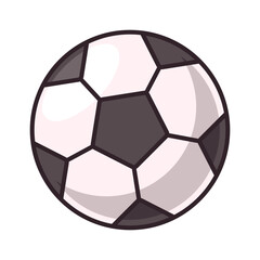 Fototapeta premium Soccer ball sports equipment cartoon