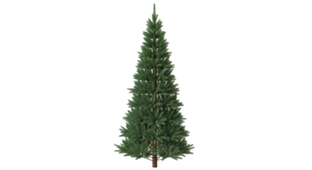 Isolated artificial Christmas tree, simple holiday design, no decorations, seasonal theme