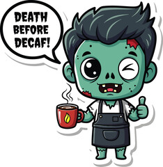 cartoon zombie halloween