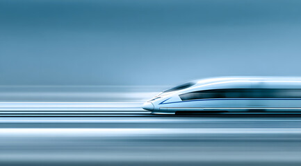 Obraz premium High speed futuristic train