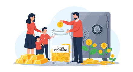 Family Investing Together Securing Future with Savings and Financial Growth