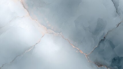 Soft matte marble texture in cool slate grey tones with faint hints of oxidized copper-green and pale blue veins, resembling watercolor on aged stone. Cinematic lighting, desaturated palette.