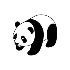 pandas vector line art design