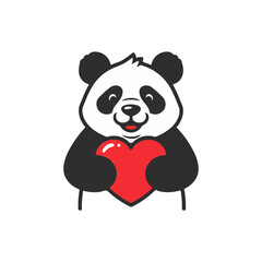 pandas vector line art design