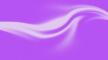 Grainy lavender background with a flowing, soft white wave