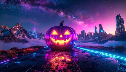 Obraz premium a futuristic horror spectacle