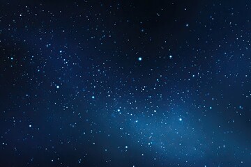 Obraz premium Dark blue canvas of a star-filled night sky. Scattered dots create a sparkling, celestial effect