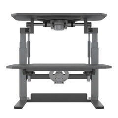 Adjustable ergonomic motorized standing desk mechanism structure