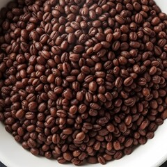 Obraz premium Macro of cooked and cooled pearl barley, a source of resistant starch for gut health. 