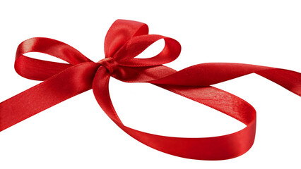 Red Bow PNG on Transparent Background