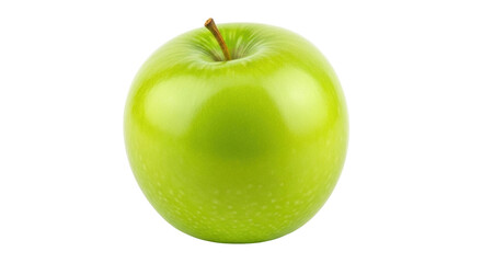 Isolated Granny Smith apple, crisp and delicious, a fresh green fruit snack for a healthy lifestyle
