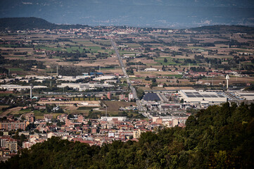 Canavese e Chivasso dall'alto.