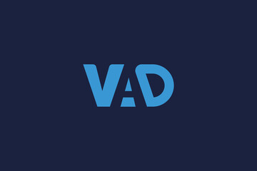 Letter vad logo design