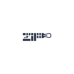 Zip letters logo, creative design.
