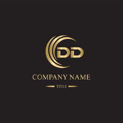 dd logo initial letter luxury royal logo. template symbol. modern golden luxury logo. abstract monogram vector letter mark brand fashion. icon business monogram boutique font Clothing minimalist.