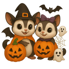Sugar Glider Halloween Couple