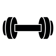 Dumbbell Icon – Fitness and Gym Equipment Vector Illustration