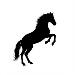 horse silhouette vector