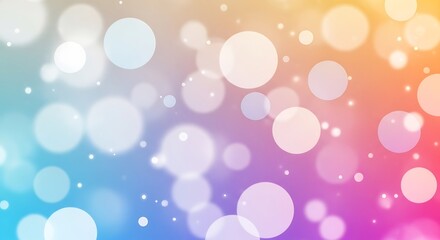 Obraz premium Soft bokeh lights background with rainbow gradient colors