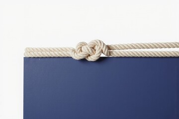 Close up shot of a rope with a knot
