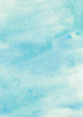 Light blue green turquoise teal sea aqua mint white abstract watercolor water. Colorful art background. Pastel soft shade. Paper brush splash liquid.Empty template design.Elegant beautiful invitation.