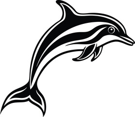 Abstract geometric shapes and lines silhouette design