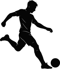 Football Soccer Player Editable Vector AI File | Adobe Illustrator | Export to SVG, EPS, PDF, PNG, DXF, JPEG
