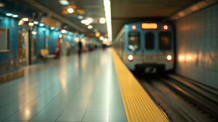Blurred subway background