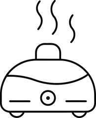 Car Humidifier Line Art Transparent Background