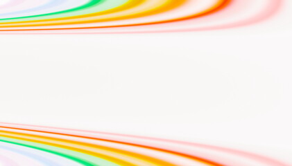 Illustration Upper Lower Decks Curved Pastel Bands Colour Effect.