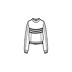 White t-shirt and black and white shirt fashion vector illustration on white background