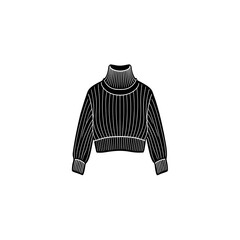 Black t shirt isolated on white vector clothing illustration