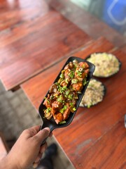 grilled meat on a grill