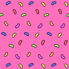 90sレトロ⭐︎ジェリービーンズスクエアパターン⭐︎