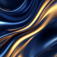 Fototapeta premium Smooth metallic texture in blue and orange tones photo
